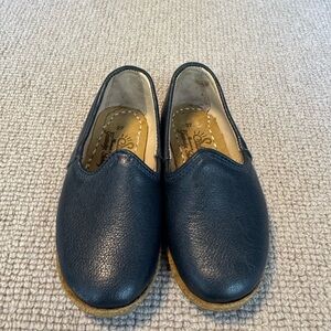 Sabah Kids Navy Leather Shoes (Size 27 / 10.5 T)